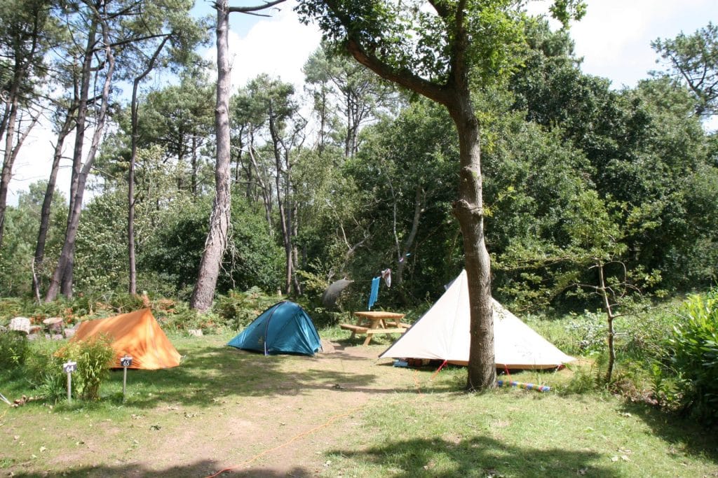 Pitch for tents, caravans and camping cars in Crozon