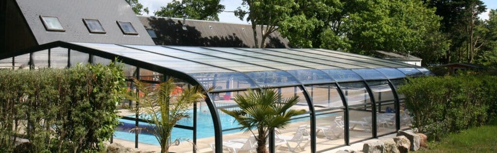 Heated swimming pool Camping Crozon